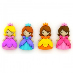 Decorative Kids Buttons - Princesses
